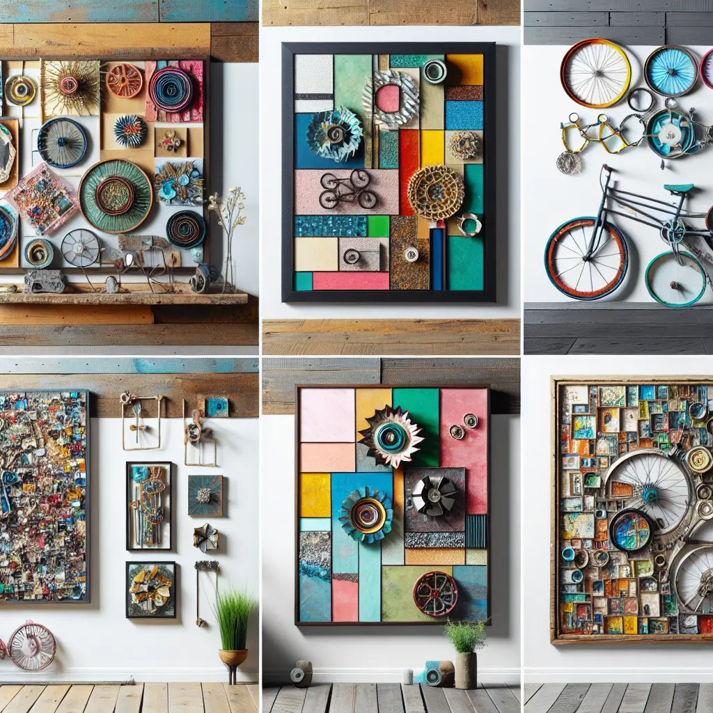 DIY Wall Art Ideas Using Recycled Materials